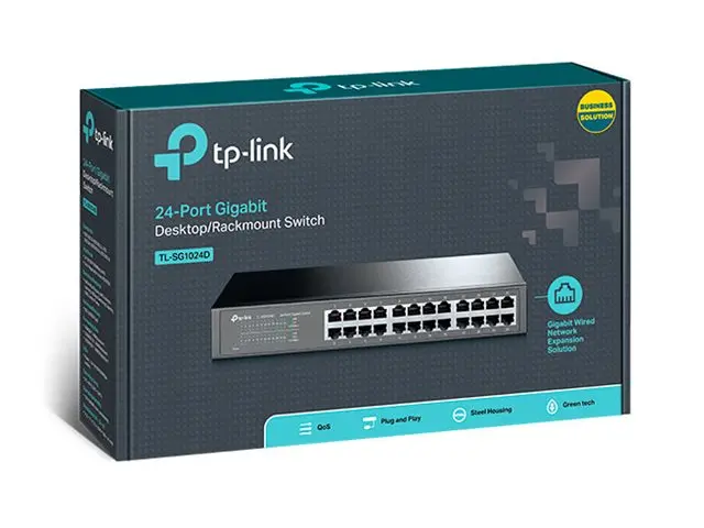 TP-Link TL-SG1024D - Switch - 24 x 10/100/1000 - stasjonær, rackmo...