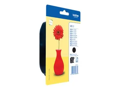 Brother LC121BK - Svart - original - blekkpatron - for Brother DCP...