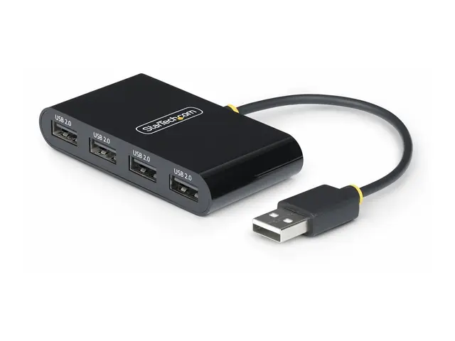 StarTech.com 4-Port USB 2.0 Hub, Bus Powered, Small Travel Mini Sp...