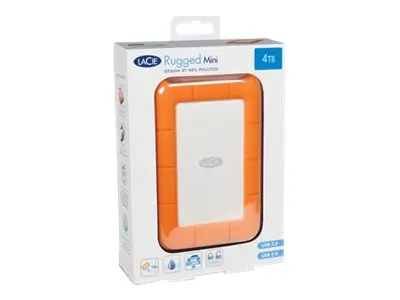 LaCie Rugged Mini - Harddisk 4 TB ekstern (bærbar) USB 3.0 5400 rp...