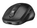 HP 515 - Mus - full st&#248;rrelse, ultra-rask oppladbar 5 knapper - tr&#229;dl&#248;s - 2.4 GHz - USB tr&#229;dl&#248;s mottaker - svart