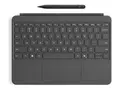 Microsoft Surface Pro Keyboard 12-inch - tastatur - med styreplate, akselerometer - QWERTY - Storbritannia - skifergr&#229; - med Slim Pen Inn-enhet