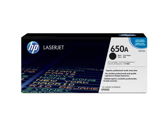 HP 650A - Svart original LaserJet tonerpatron (CE270A) for Color E...