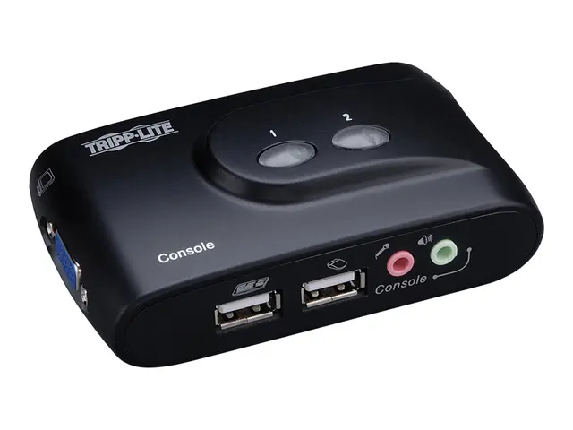 Eaton Tripp Lite series 2-Port Desktop Compact USB KVM Switch with...
