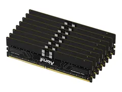 Kingston FURY Renegade Pro - DDR5 sett - 128 GB: 8 x 16 GB - DIMM 288-pin - 4800 MHz / PC5-38400 - CL36 - 1.1 V - registrert - on-die ECC