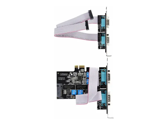 Startech 4-Port Serial PCIe Card, Quad-Port PCI Express to RS232/R...