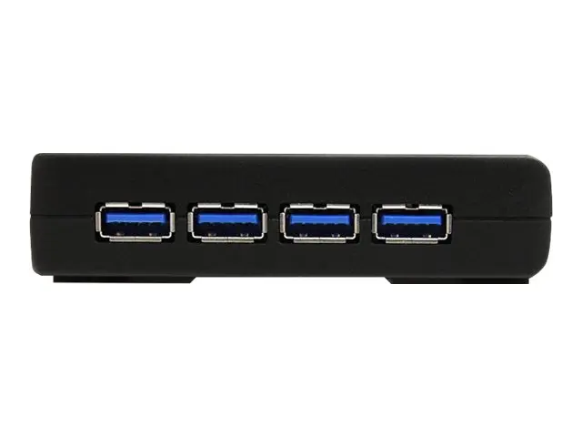 StarTech.com 4-Port USB 3.0 SuperSpeed Hub with Power Adapter - Po...