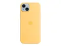 Apple - Baksidedeksel for mobiltelefon MagSafe-samsvar - silikon - solgl&#248;d - for iPhone 14 Plus