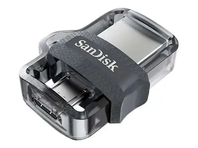 SanDisk Ultra Dual - USB-flashstasjon - 128 GB USB 3.0 / micro USB 