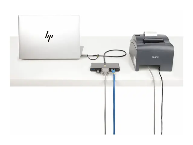 StarTech.com 2-Port USB-C/USB-A Hub with GbE and RS232 Serial, 2x ...