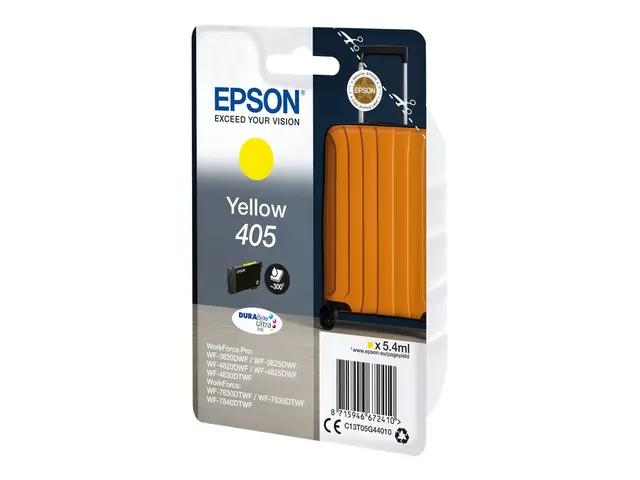 Epson 405 - 5.4 ml - gul - original - blekkpatron - for WorkForce ...
