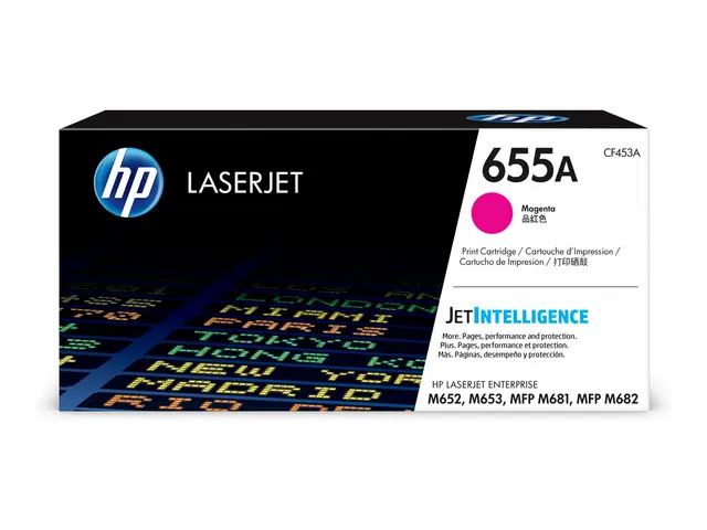 HP 655A - Magenta original LaserJet tonerpatron (CF453A) for Color...