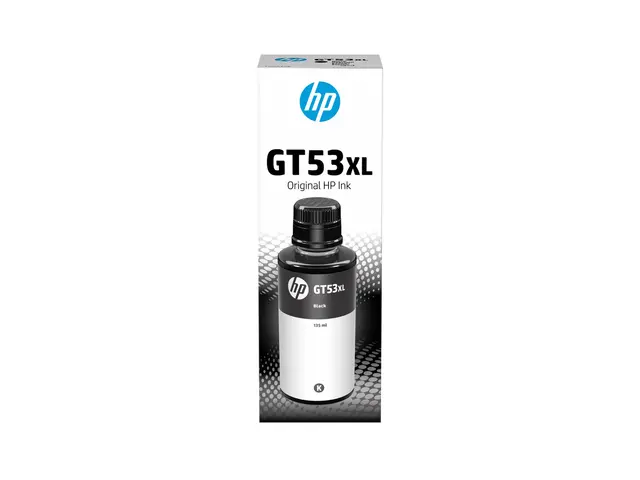 HP GT53XL - 135 ml høykapasitets svart original blekkrefill for Sm...
