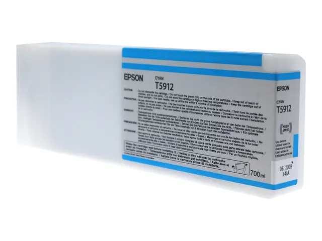 Epson T5912 - 700 ml - cyan - original - blekkpatron - for Stylus ...