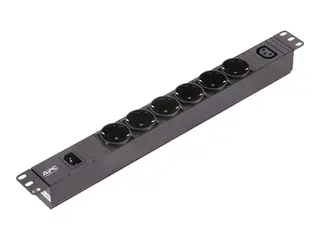 APC Easy Basic Rack PDU EPDU1010B-SCH - Str&#248;mfordelerenhet (kan monteres i rack) AC 200-240 V - enkeltfase - inngang: IEC 60320 C14 10A - utgangskontakter: 7 (IEC C14, 6 x CEE 7/4) - 1U - 19&quot; - 2.5 m kabel