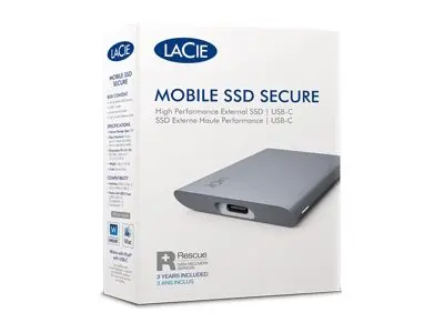 LaCie Mobile Secure STKH2000800 - SSD High Performance kryptert 2 ...