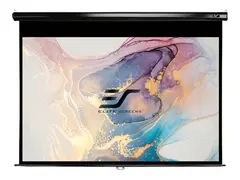 Elite Screens Manual Series M135UWH2 - Projeksjonsskjerm takmonterbar, veggmonterbar - 135" (343 cm) - 16:9 - MaxWhite - svart