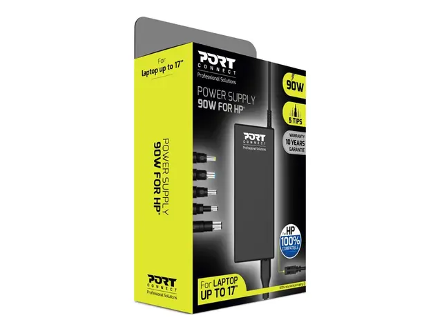 PORT Connect - Strømadapter AC 100-240 V 90 watt Storbritannia