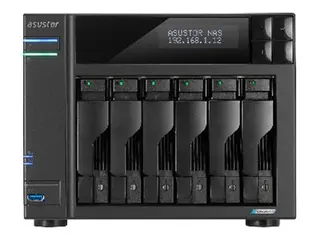 ASUSTOR Lockerstor 6 Gen2 AS6706T - NAS-server 6 br&#248;nner - SATA 6Gb/s - RAID RAID 0, 1, 5, 6, 10, JBOD - RAM 8 GB - 2.5 Gigabit Ethernet - iSCSI st&#248;tte