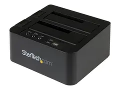StarTech.com Standalone Hard Drive Duplicator, Dual Bay HDDSSD ClonerCopier, USB 3.1 (10 Gbps) to SATA III (6Gbps) HDDSSD Docking Station, Hard Disk Duplicator Dock Hard Drive Cloner - harddisk-duplekser