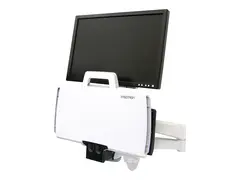 Ergotron 200 Series - Monteringssett (leddarm, tastaturbakke med venstre/h&#248;yre musbakke, strekkodeskannerholder) for LCD-skjerm / PC-utstyr - st&#229;l - hvit - skjermst&#248;rrelse: inntil 24&quot; - veggmonterbar