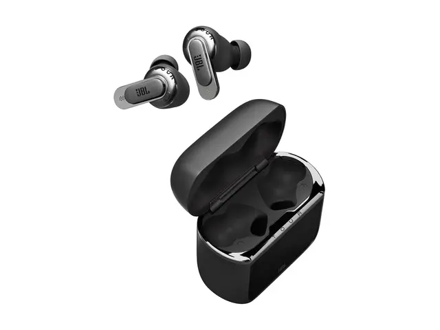 JBL Tour Pro 3 - True wireless-hodetelefoner med mikrofon i øret - Bluetooth - aktiv støydemping - svart - Zoom Certified 
