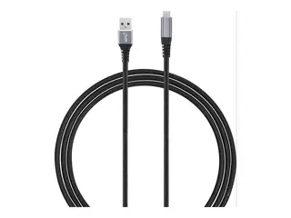 Andersson - USB-kabel - USB-type A (hann) til 24 pin USB-C (hann) USB 3.1 Gen 2 - 3 A - 1.5 m - Rask lading, flettet belegg - svart, romgr&#229;