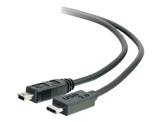 C2G 4m USB 2.0 USB Type C to USB Mini B Cable M/M USB C Cable Black - USB-kabel - mini-USB type B (hann) til USB-C (hann) - USB 2.0 - 4 m - svart