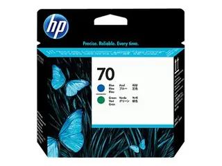 HP 70 - Blå, grønn - skriverhode - for DesignJet HD Pro MFP, T120, Z2100, Z3100, Z3100ps, Z3200, Z3200ps, Z5200, Z5400