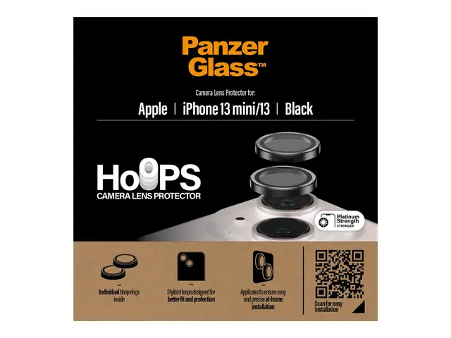 PanzerGlass - Linsebeskytter for mobiltelefon svart Apple iPhone 1...