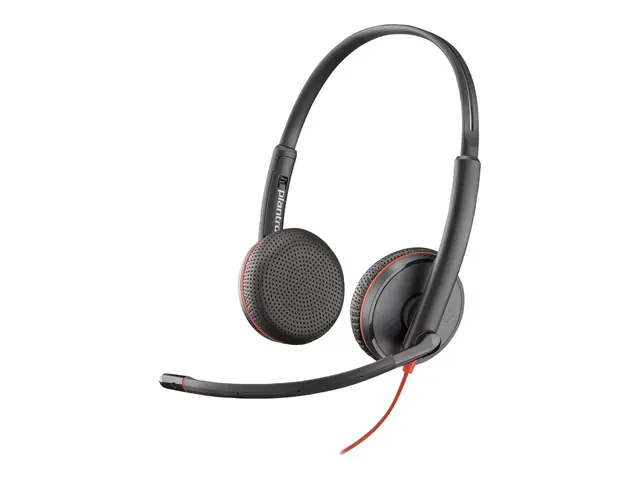 Poly Blackwire C3225 - 3200 Series hodesett on-ear kablet 3,5 mm j...