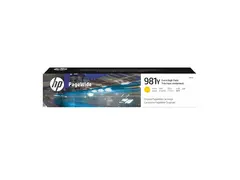 HP 981Y - 185 ml - Ekstra høy ytelse - gul original - PageWide - blekkpatron - for PageWide Enterprise Color MFP 586; PageWide Managed Color E55650