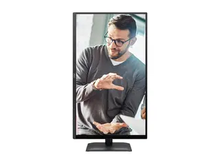 AOC Essential-line Q27E4CW - E4 Series - LED-skjerm USB - 27" - 2560 x 1440 QHD @ 120 Hz - IPS - 350 cd/m² - 1500:1 - 4 ms - HDMI, DisplayPort, USB-C - høyttalere - svart
