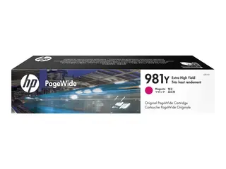 HP 981Y - 185 ml - Ekstra høy ytelse - magenta original - PageWide - blekkpatron - for PageWide Enterprise Color MFP 586; PageWide Managed Color E55650
