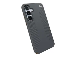 Speck Presidio 2 Grip Magnet - Baksidedeksel for mobiltelefon MagSafe-samsvar - plastikk - svart, skifergr&#229; - for Samsung Galaxy S25+