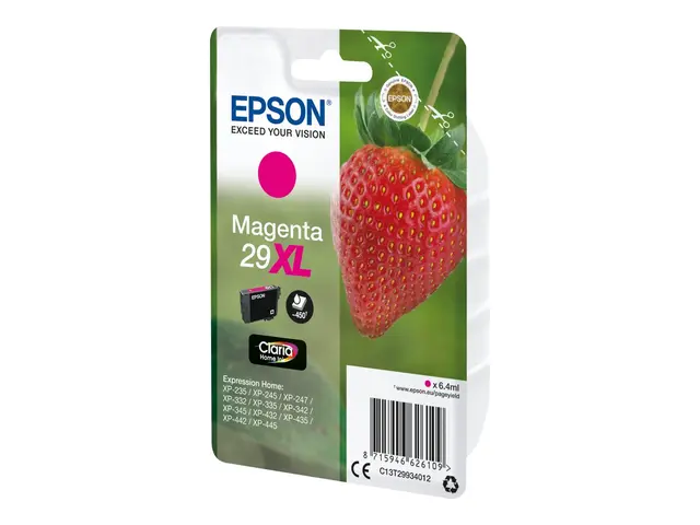 Epson 29XL - 6.4 ml - XL - magenta - original - blister - blekkpat...