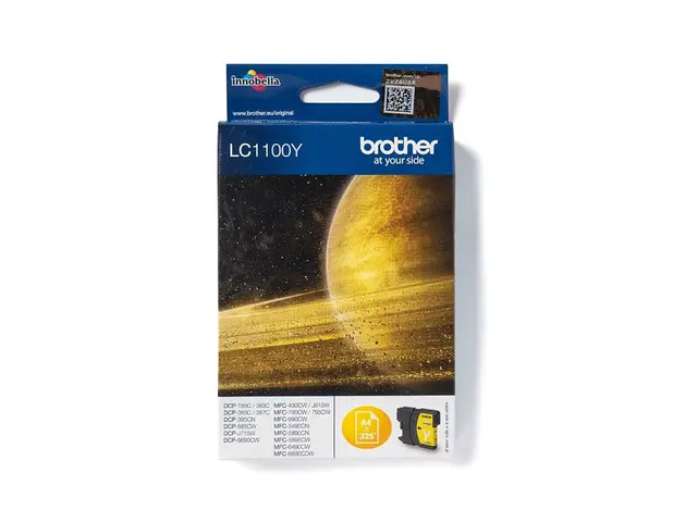 Brother LC1100Y - Gul original blekkpatron for DCP-185, 395, 585, ...