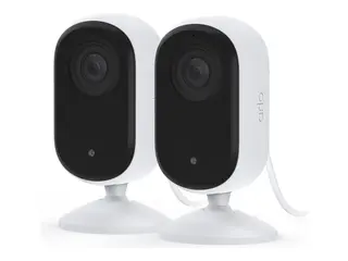 Arlo Essential Indoor 2K - Nettverksoverv&#229;kingskamera innend&#248;rs - farge (Dag og natt) - 4 MP - 2560 x 1440 - lyd - tr&#229;dl&#248;s - Wi-Fi - med Arlo Secure Plan (Trial) (en pakke 2)