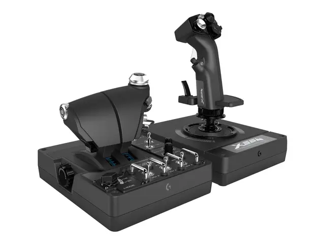 Logitech X56 H.O.T.A.S. - Joystick og gasspedal - kablet - for PC