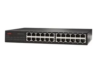 APC 24 Port 10/100 Ethernet Switch - Switch 24 x 10/100 - rackmonterbar - for P/N: AR3106SP, SCL400RMJ1U, SCL500RMI1UC, SCL500RMI1UNC, SMTL1000RMI2UC, SMTL750RMI2UC