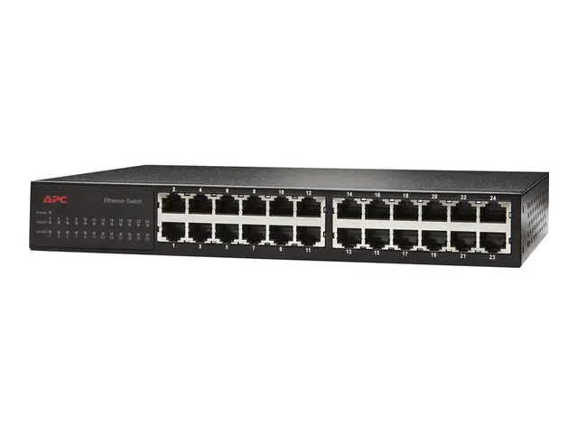 APC 24 Port 10/100 Ethernet Switch - Switch - 24 x 10/100 - rackmo...