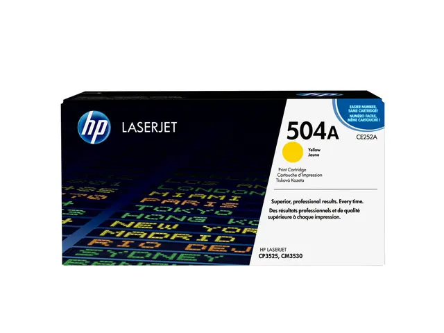 HP 504A - Gul - original - LaserJet - tonerpatron (CE252A) - for C...