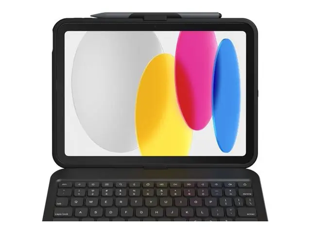 ZAGG Tough Keys - Tastatur og folioveske (boks) med styrepute USB-...