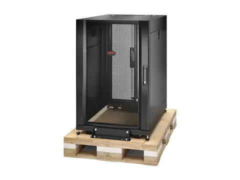 APC NetShelter SX - Rack skap - svart - 18U 19" - TAA-samsvar - for P/N: SMT3000RMI2U, SMT3000RMI2UC, SRT3000RMXLA-NC, SRT3000RMXLT-NC, SURT48RMXLBP
