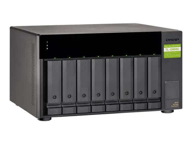 QNAP TL-D800C - Harddiskarray - 8 brønner (SATA-600) - USB 3.2 Gen...