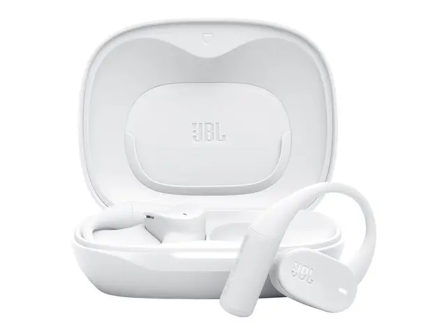 JBL Sense Lite - True wireless-hodetelefoner med mikrofon åpent øre - over-øret-montering - Bluetooth - hvit 