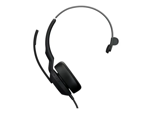 Jabra Evolve2 50 UC Mono - Hodesett on-ear trådløs, kablet aktiv s...