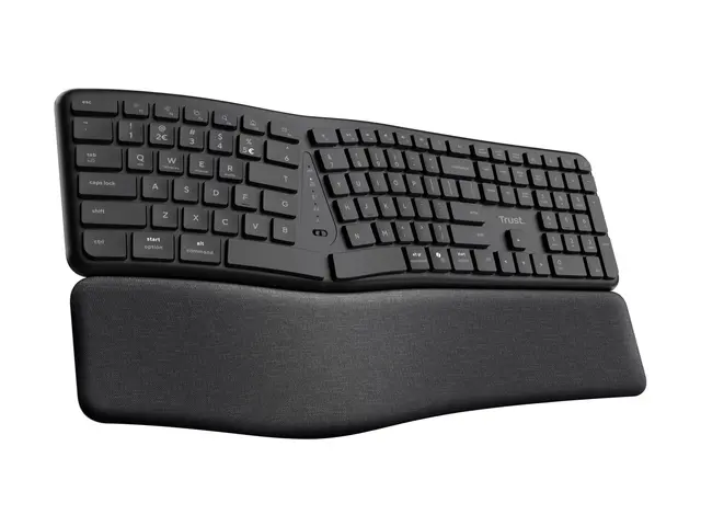 Trust Keyra - Tastatur full size trådløs 2.4 GHz, Bluetooth QWERTY...