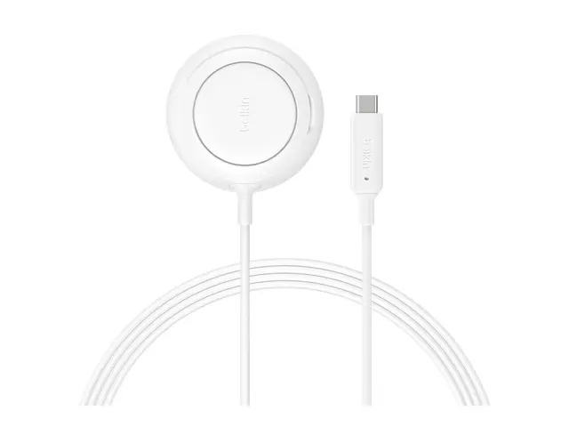 Belkin UltraCharge - Trådløst ladestativ Qi2 25 watt hvit