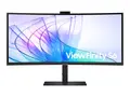 Samsung ViewFinity S6 S34C652VEU S65VC Series - LED-skjerm - kurvet - USB - 34" - 3440 x 1440 UWQHD @ 100 Hz - VA - 350 cd/m² - 3000:1 - HDR10 - 5 ms - HDMI, DisplayPort, USB-C - høyttalere - svart